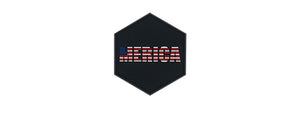 Hexagon PVC Patch Merica