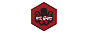 Hexagon PVC Patch Black Hail Hydra