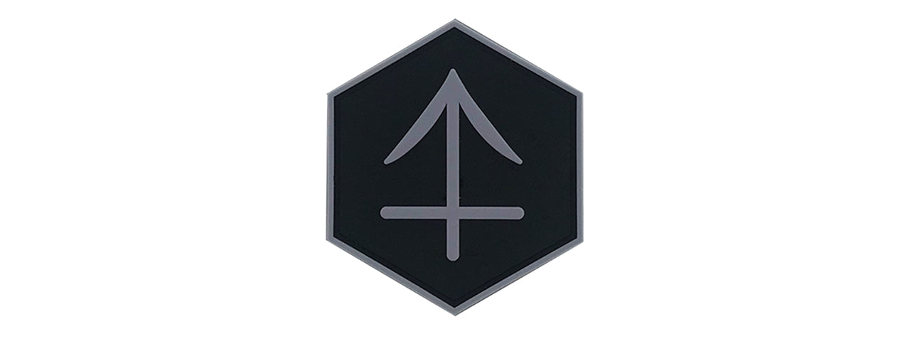 Hexagon PVC Patch Zodiac Sign Sagittarius Symbol