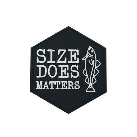 Hexagon PVC Patch "Size Does Matter"