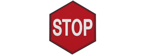 Hexagon PVC Patch "Stop"