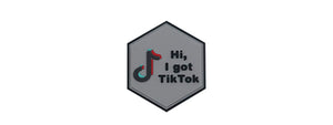 Hexagon PVC Patch Hi, i got TikTok