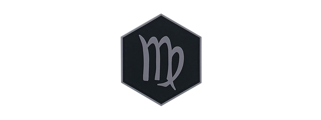 Hexagon PVC Patch Zodiac Signs Virgo Symbol