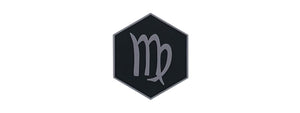 Hexagon PVC Patch Zodiac Signs Virgo Symbol
