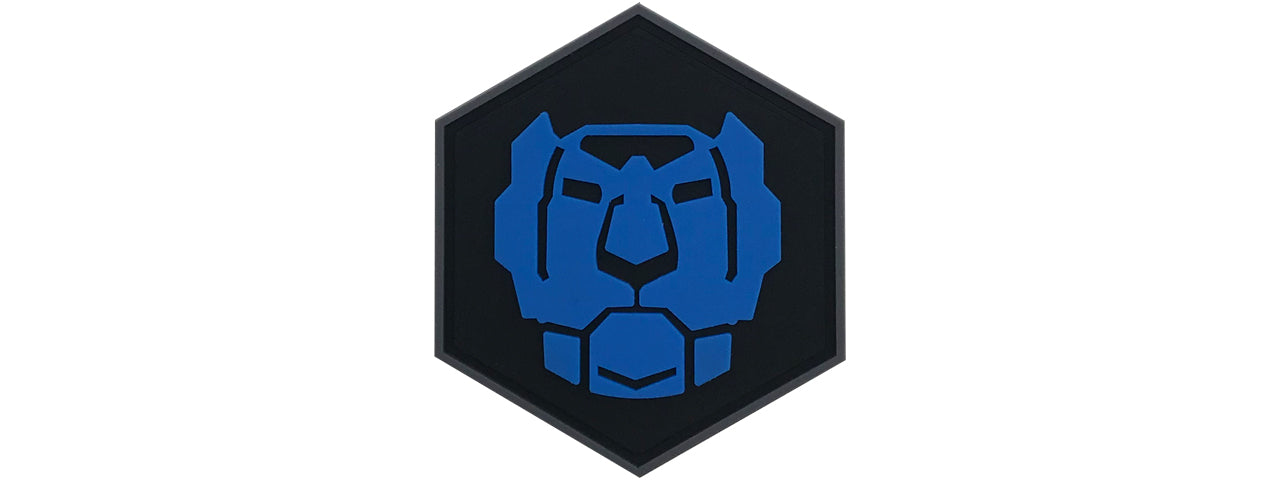 Hexagon PVC Patch Vultron Blue Lion