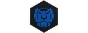 Hexagon PVC Patch Vultron Blue Lion