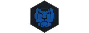 Hexagon PVC Patch Vultron Blue Lion