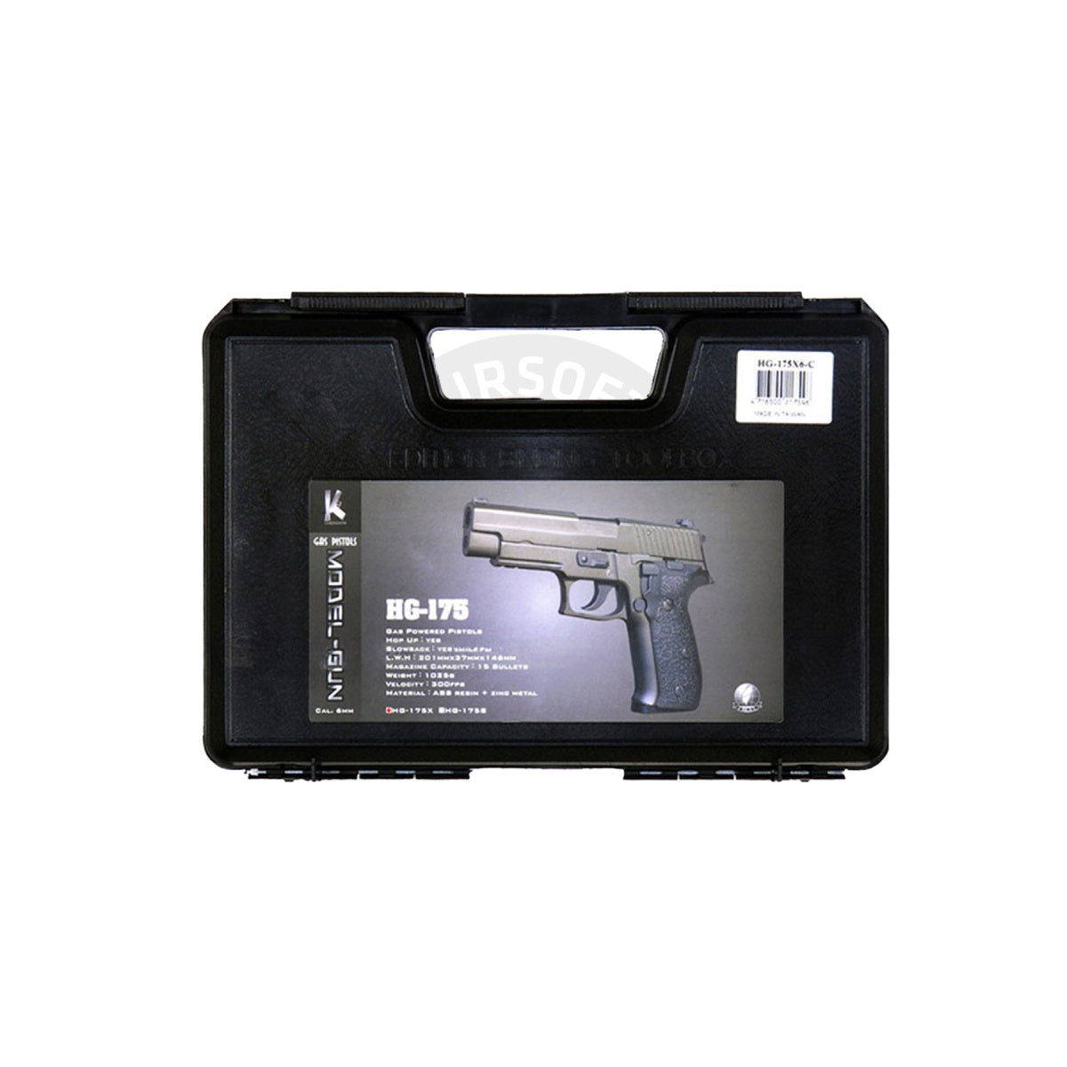 HFC HG-175 Gas Powered Blowback Pistol - Semi Only - (Black)