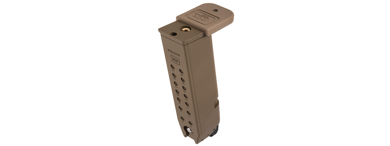 Elite Force 20rd Magazine for Glock 19X GEN5 Airsoft GBB Pistol - TAN