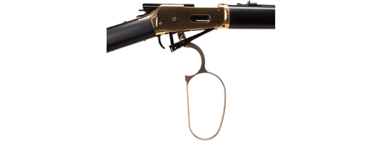 Elite Force Legends Limited Edition Saddle Gun CO2 Powered Lever Action Carbine Airsoft Rifle - (Gold/Black)