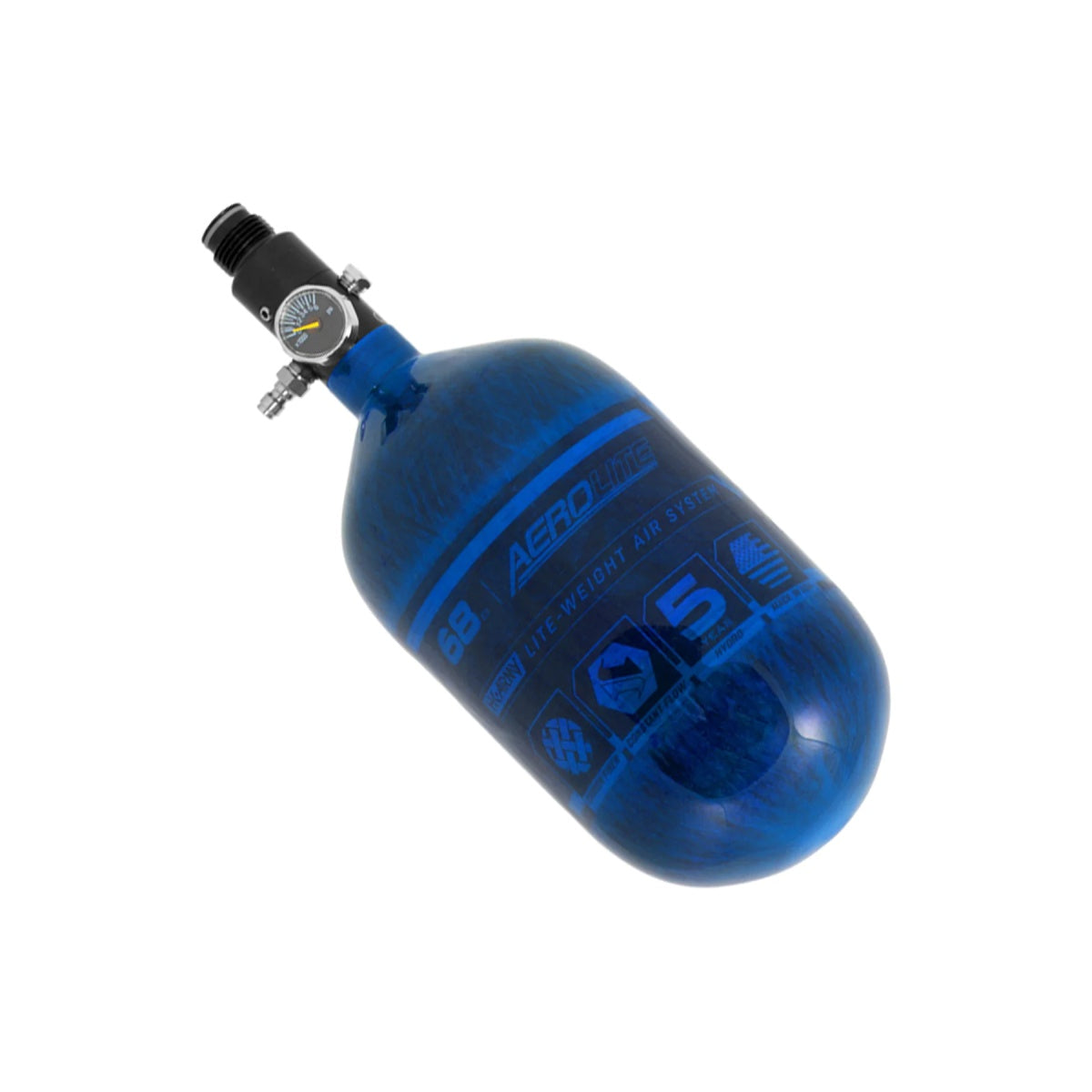 HK Army Aerolite Carbon Fiber Tank 68Ci / 4500 PSI (Color: Blue)