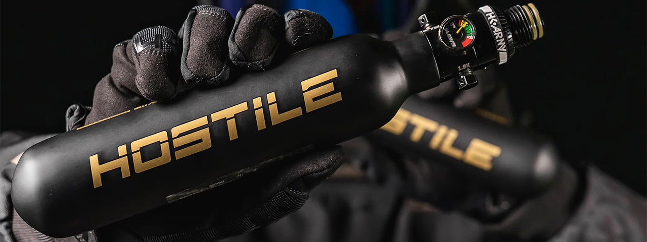 HSTL Hostile Prestige Alpha Air 15ci/4500psi HP8 Air System - (Black/Gold)