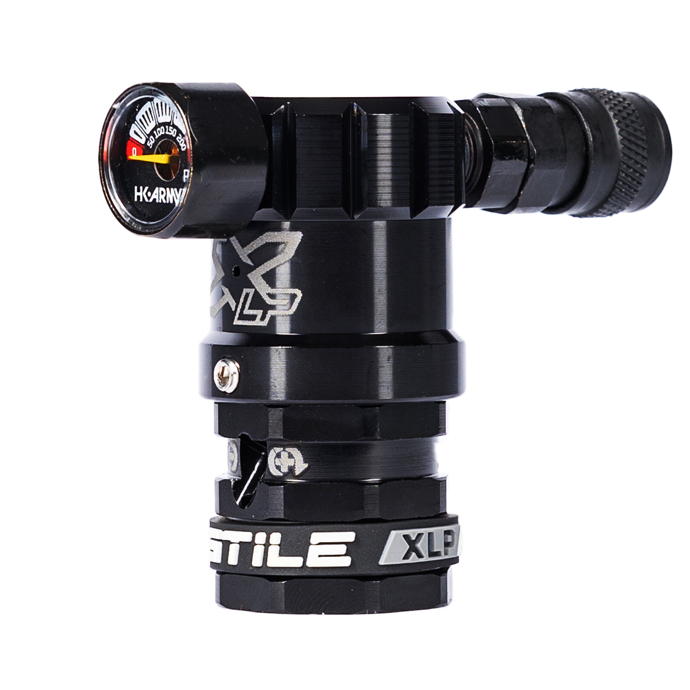 Hostile® XLP Regulator - Side Port Quick-Disconnect - Black - XTREME Airsoft Superstore