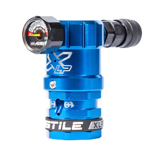 Hostile® XLP Regulator - Side Port Quick-Disconnect - Blue - XTREME Airsoft Superstore