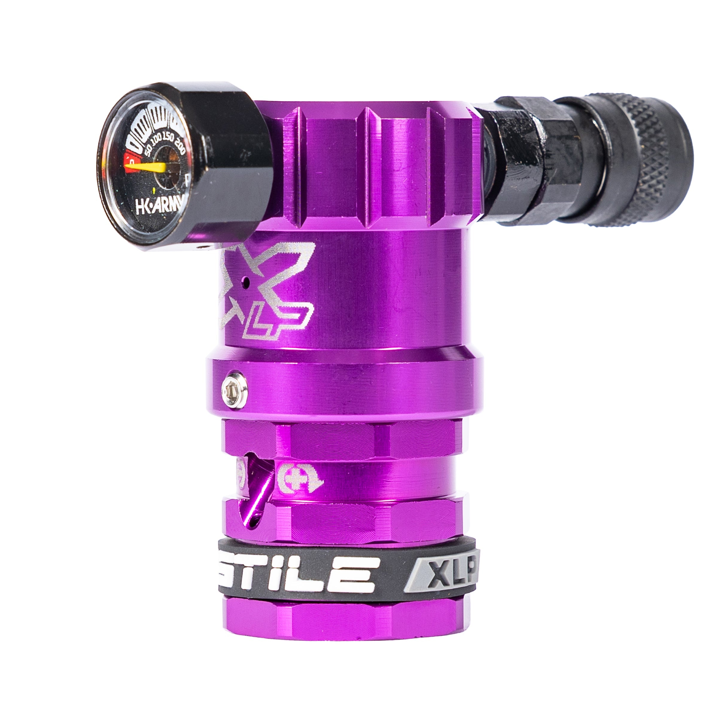 Hostile® XLP Regulator - Side Port Quick-Disconnect - Purple - XTREME Airsoft Superstore