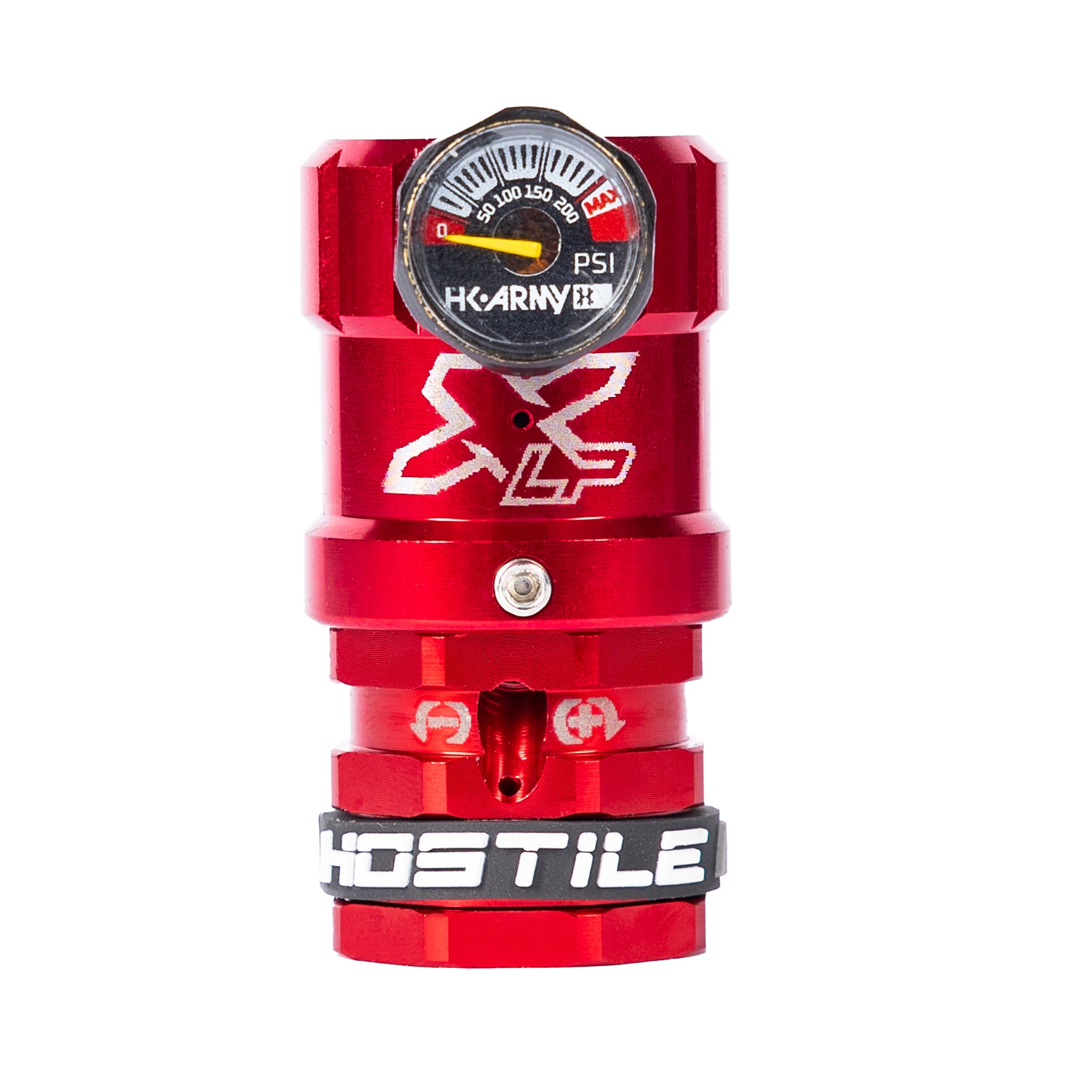 Hostile® XLP Regulator - Side Port Quick-Disconnect - Red - XTREME Airsoft Superstore