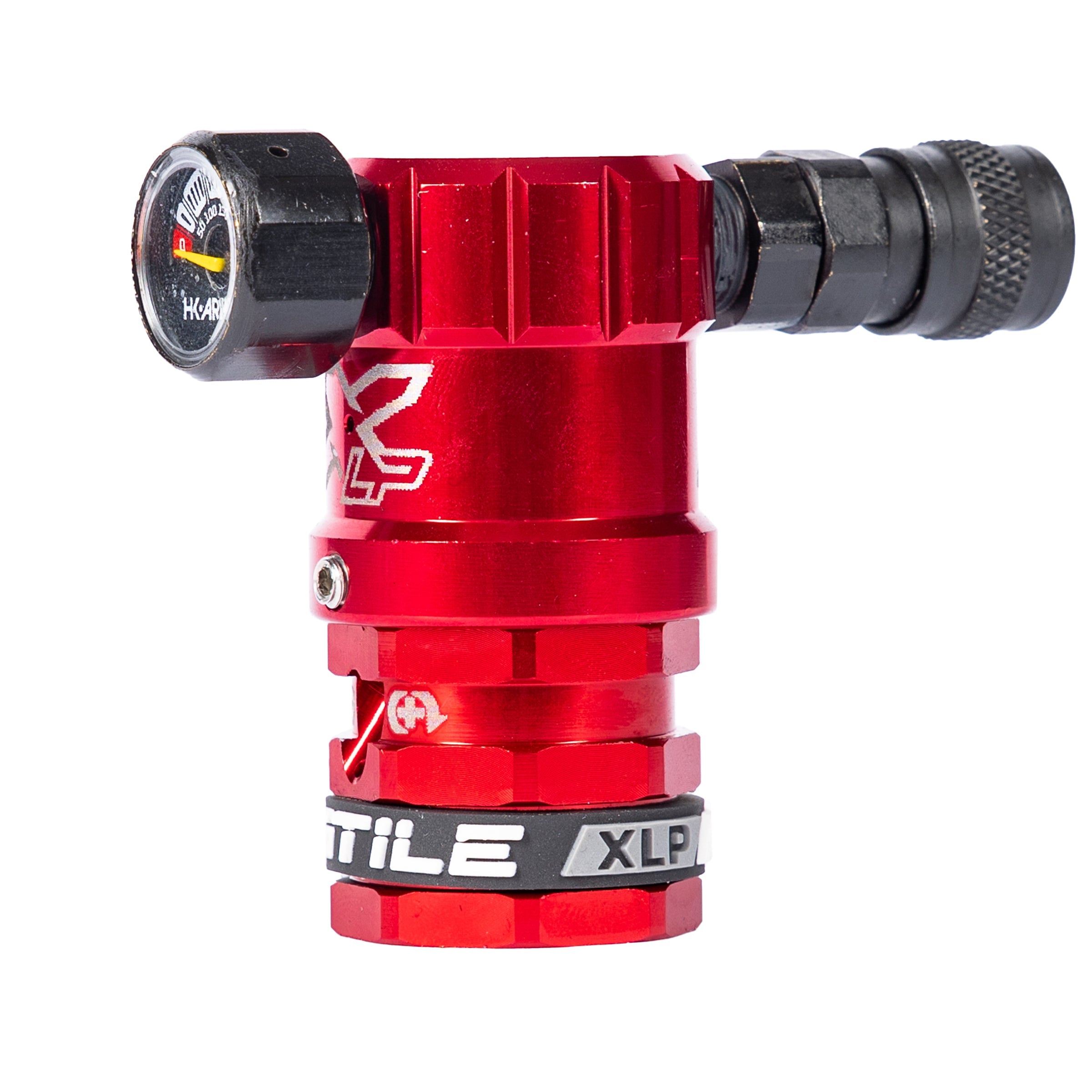 Hostile® XLP Regulator - Side Port Quick-Disconnect - Red - XTREME Airsoft Superstore
