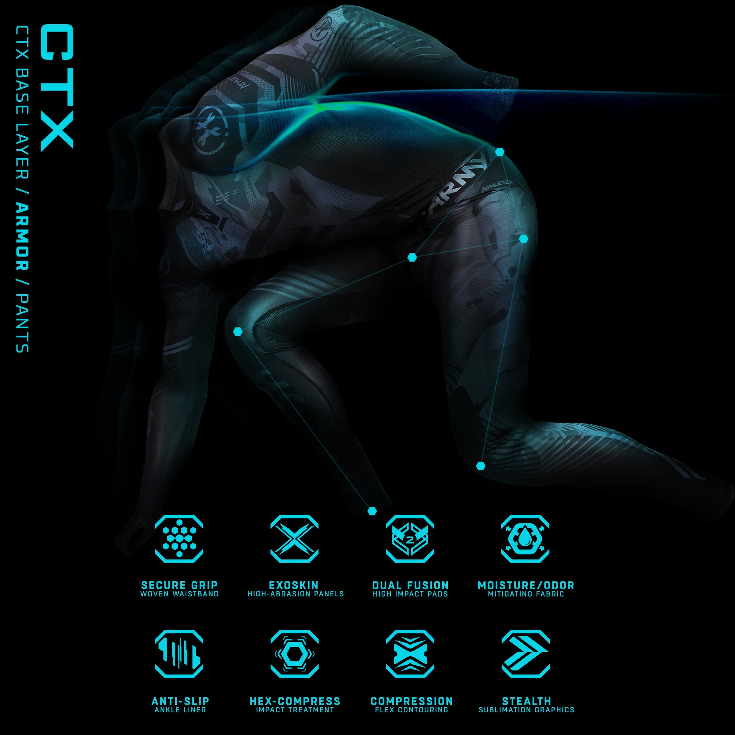 CTX Armored Compression Pants - Full Leg - XTREME Airsoft Superstore