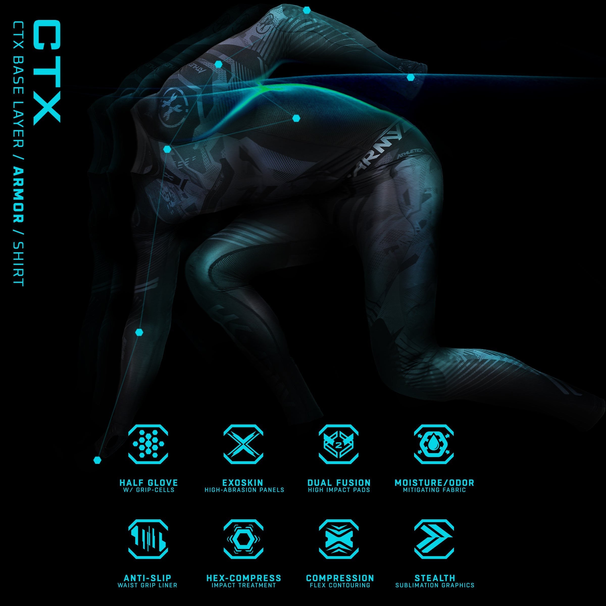 CTX Armored Compression Shirt - Full Torso - XTREME Airsoft Superstore