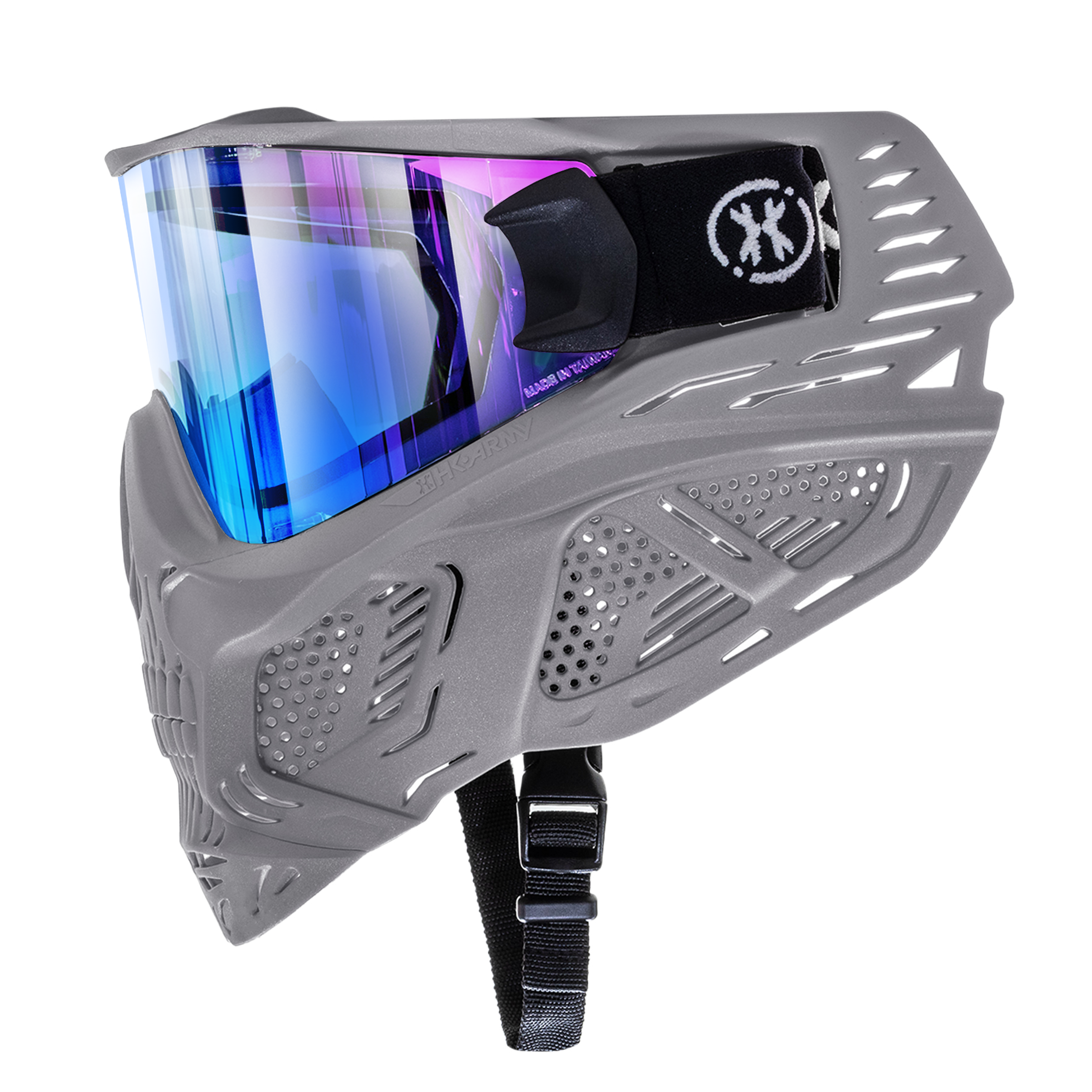 HSTL® Skull Goggle "Crypt" - Grey w/ Ice Lens - XTREME Airsoft Superstore