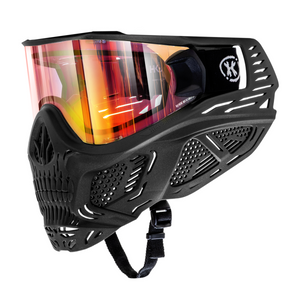 HSTL® Skull Goggle "Death" - Black w/ Fire Lens - XTREME Airsoft Superstore