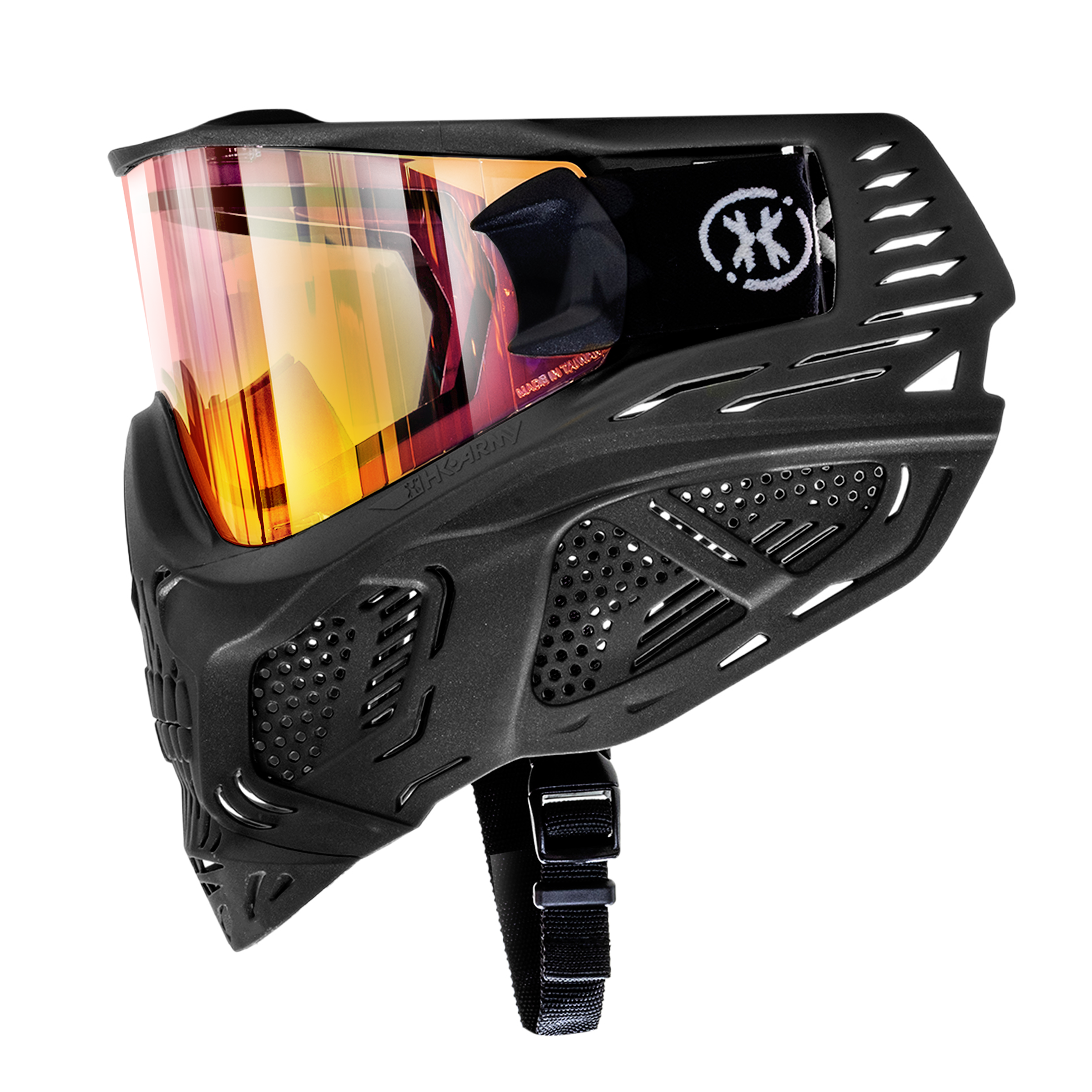 HSTL® Skull Goggle "Death" - Black w/ Fire Lens - XTREME Airsoft Superstore