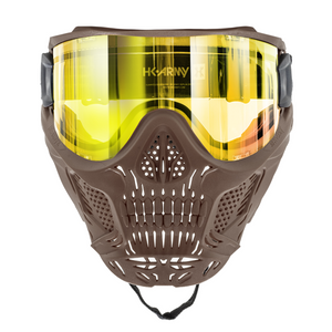 HSTL® Skull Goggle "Sandman" - Tan w/ Gold Lens - XTREME Airsoft Superstore