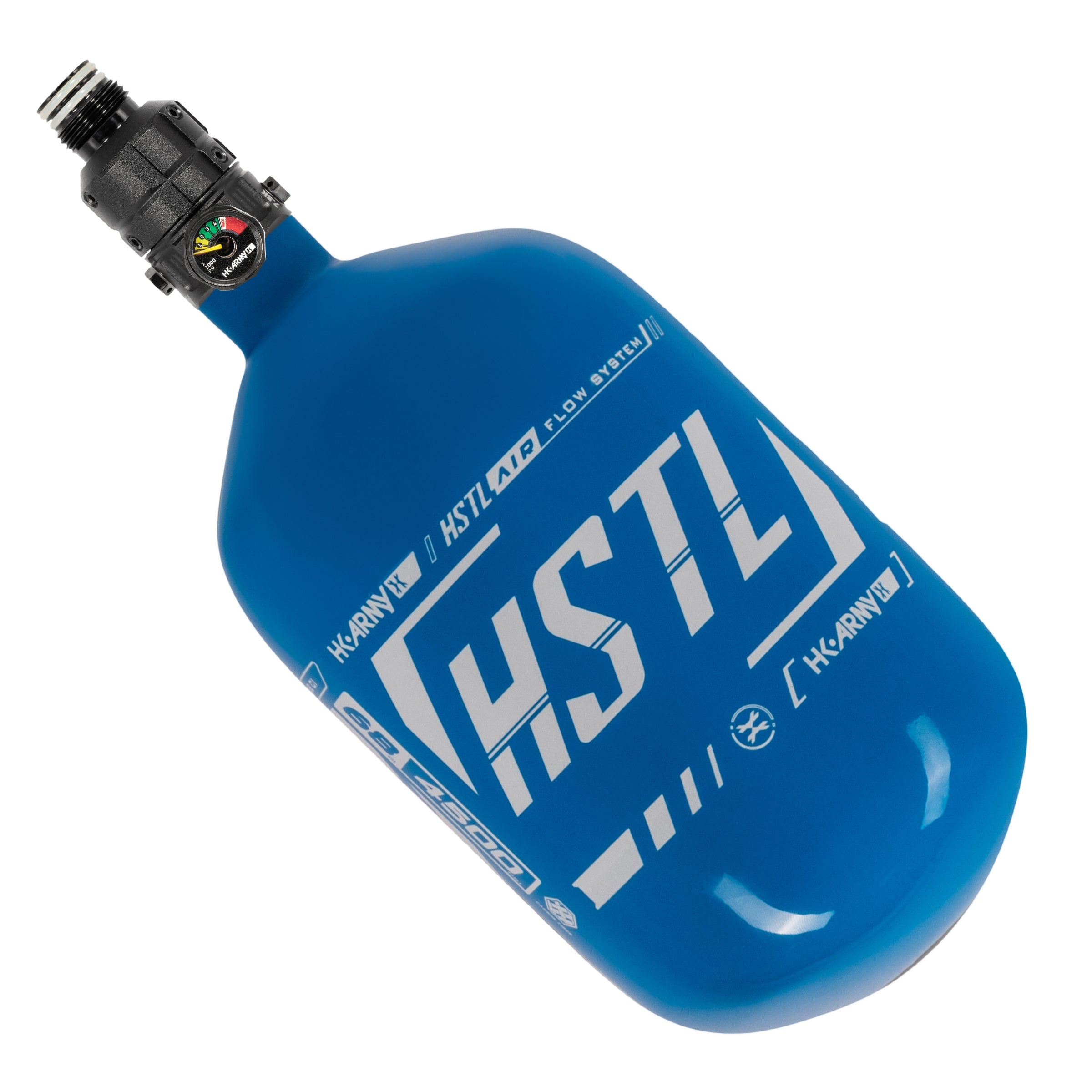 HSTL® - Carbon Fiber Tank - PRO Reg - 68ci / 4500psi - Blue/White - XTREME Airsoft Superstore