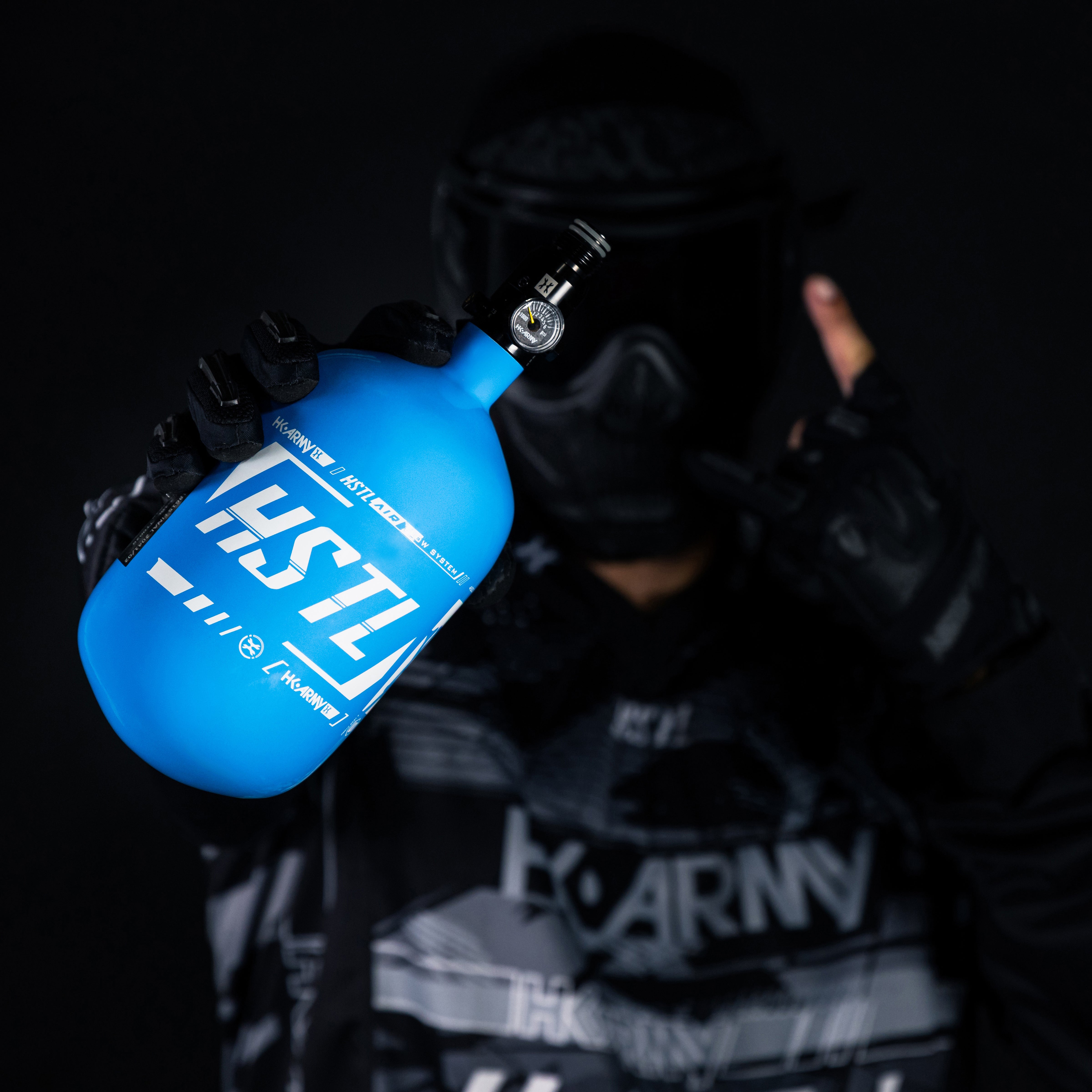 HSTL® - Carbon Fiber Tank - PRO Reg - 68ci / 4500psi - Blue/White
