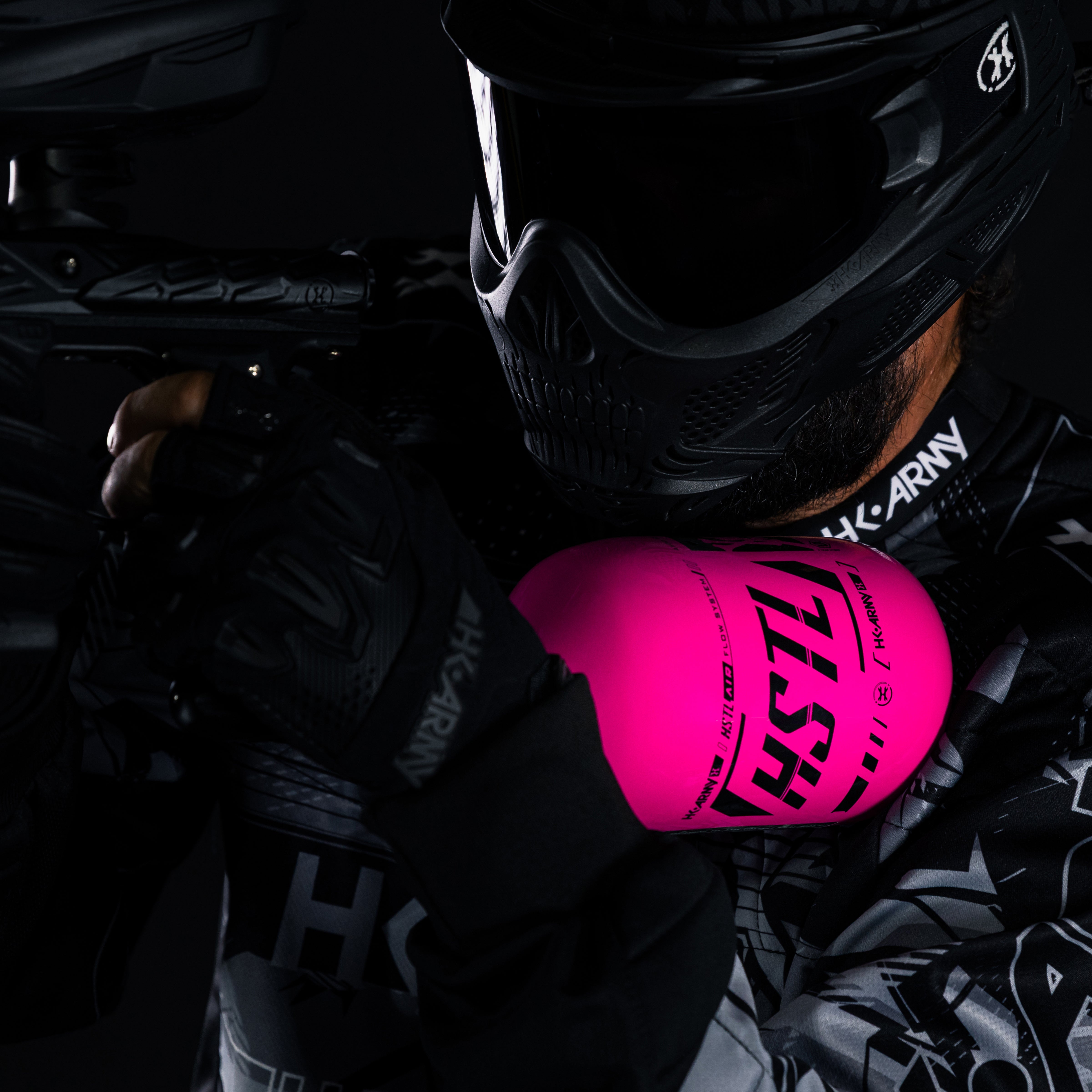 HSTL® - Carbon Fiber Tank - PRO Reg - 68ci / 4500psi - Neon Pink/Black