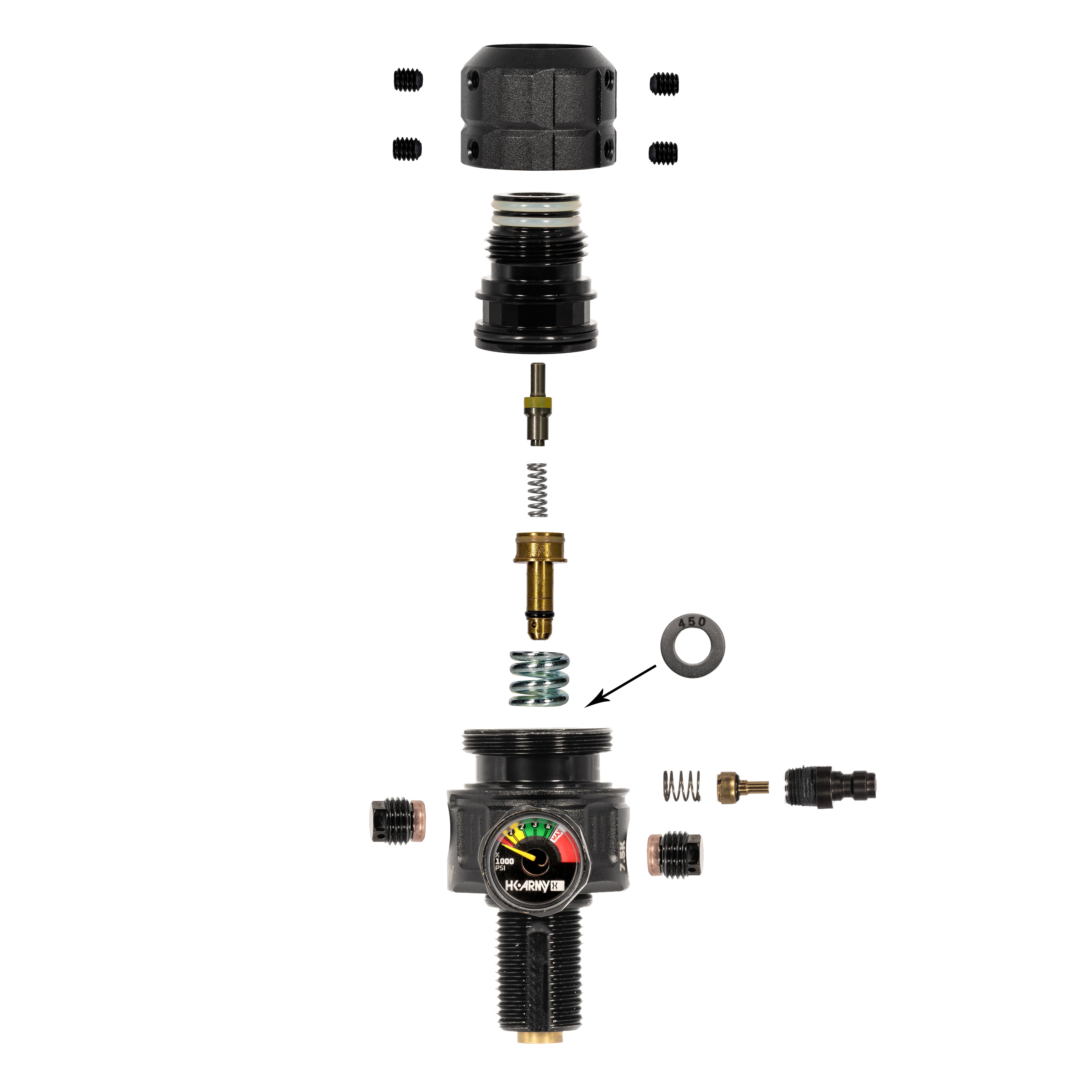 Alpha Air - 88ci/4500psi PRO Air System - Shadow - XTREME Airsoft Superstore