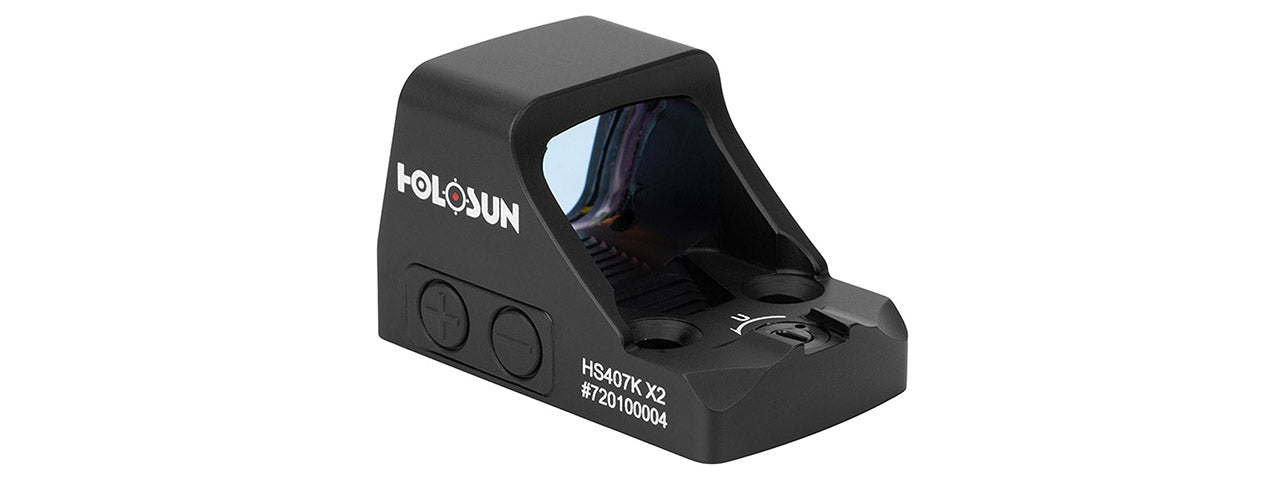 HOLOSUN HE407K X2 Red Open Reflex Optical Sight - (Black)