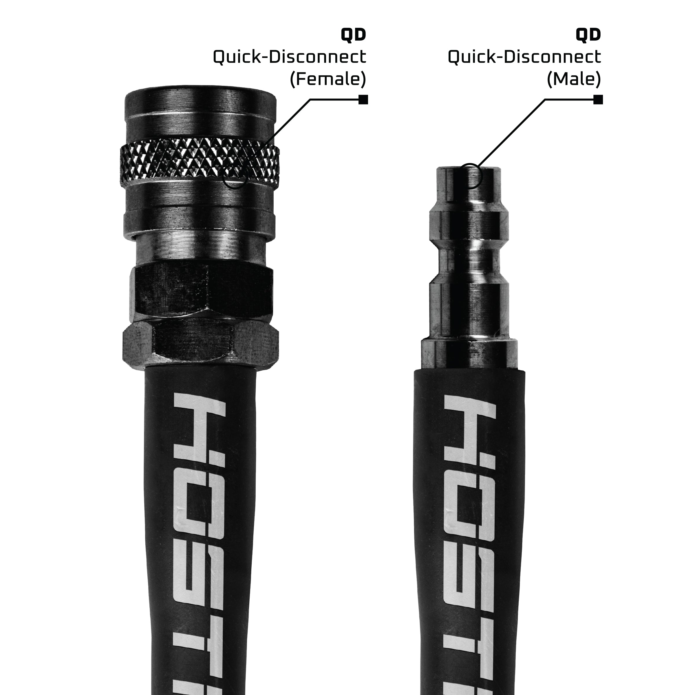 Hostile® Flex Line 42" Hose - Grey - XTREME Airsoft Superstore