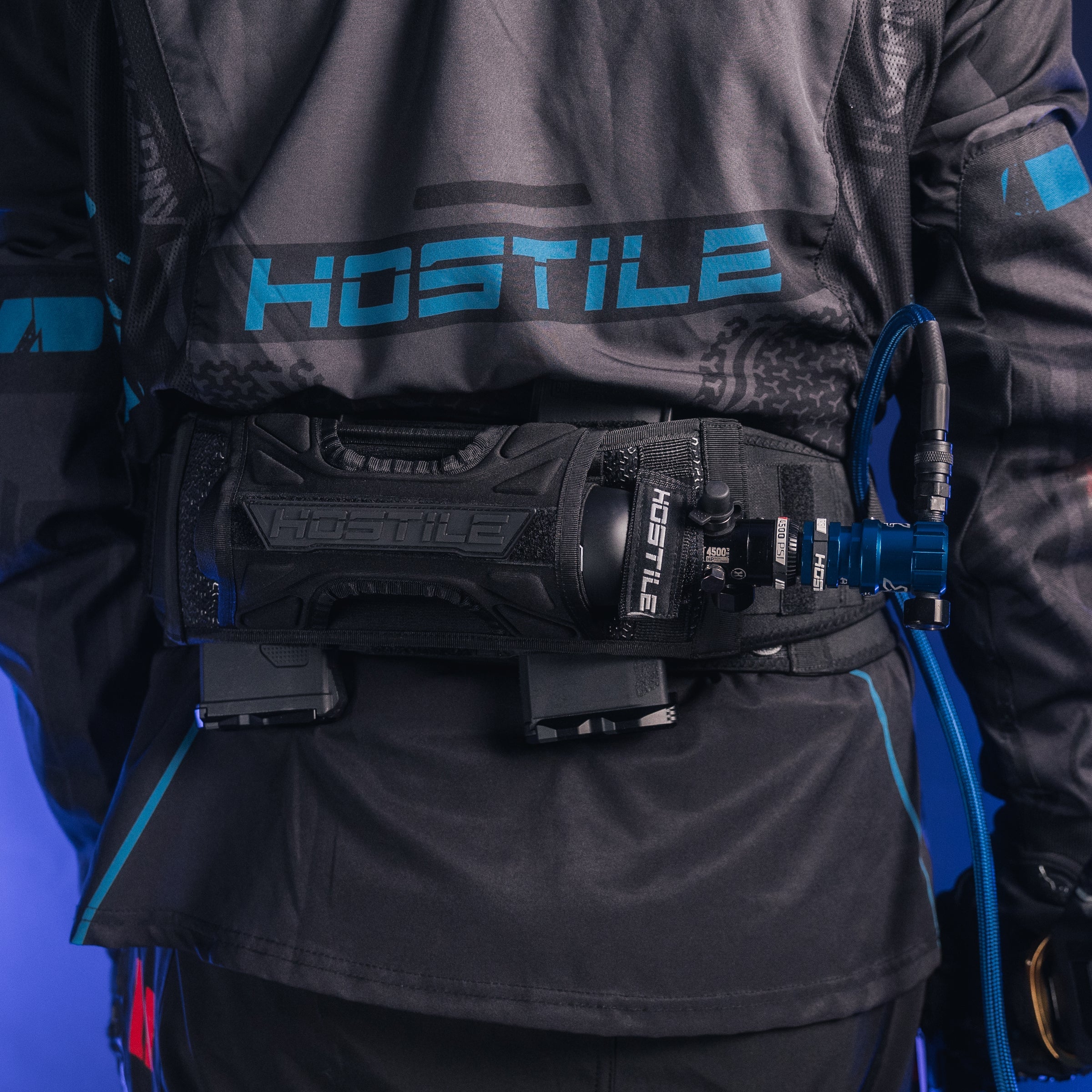 Hostile® XLP Regulator - Side Port Quick-Disconnect - Blue - XTREME Airsoft Superstore