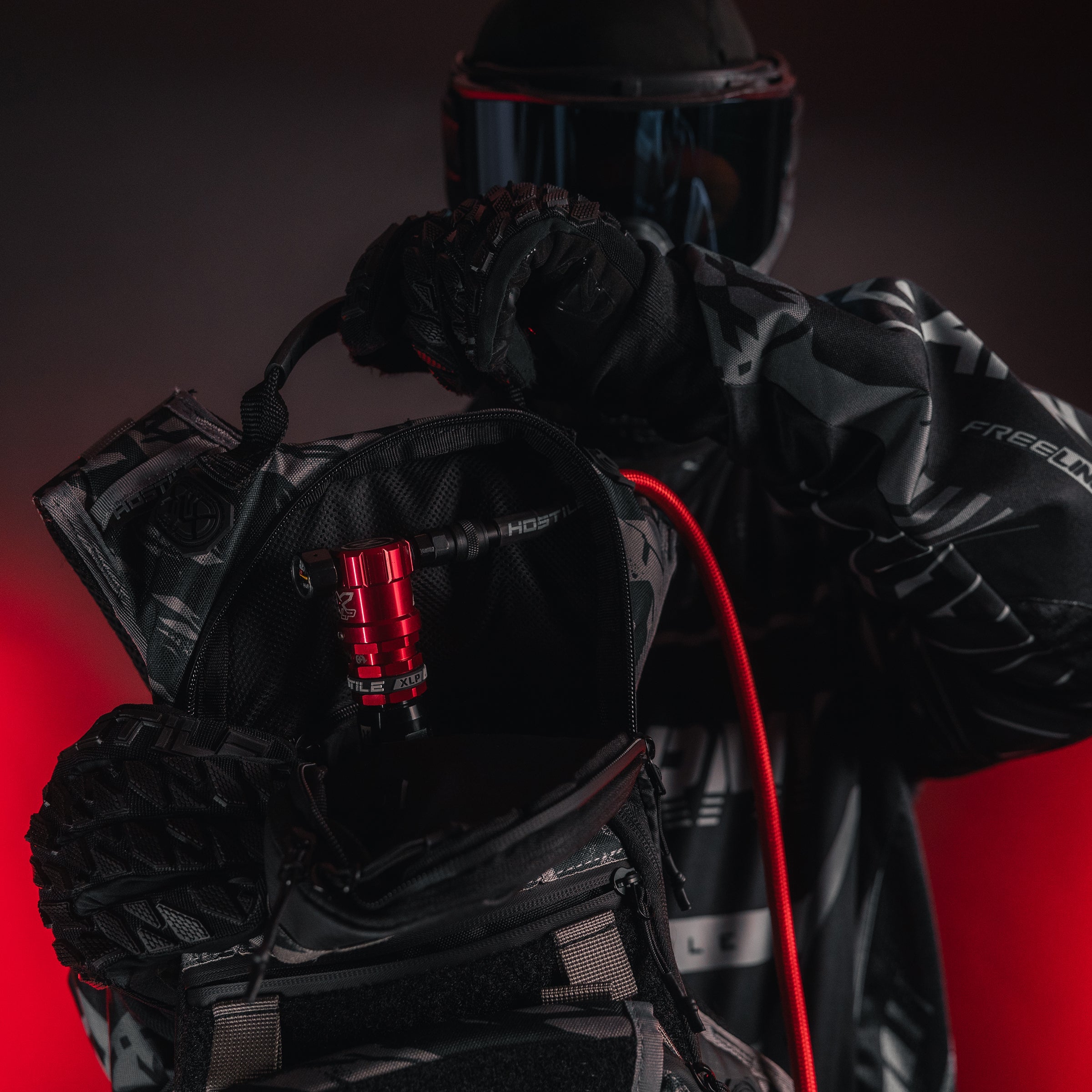 Hostile® XLP Regulator - Side Port Quick-Disconnect - Red - XTREME Airsoft Superstore