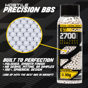 Precision .30g BB's - 2700ct - White - XTREME Airsoft Superstore
