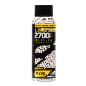 Precision .28g BB's - 2700ct - White - XTREME Airsoft Superstore