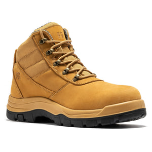 ROCKROOSTER Avalon Black 6 Inch Zip-sided Composite toe Leather Work Boots CP213BK - XTREME Airsoft Superstore