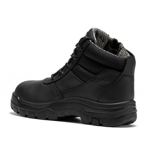 ROCKROOSTER Avalon Black 6 Inch Zip-sided Composite toe Leather Work Boots CP213BK - XTREME Airsoft Superstore