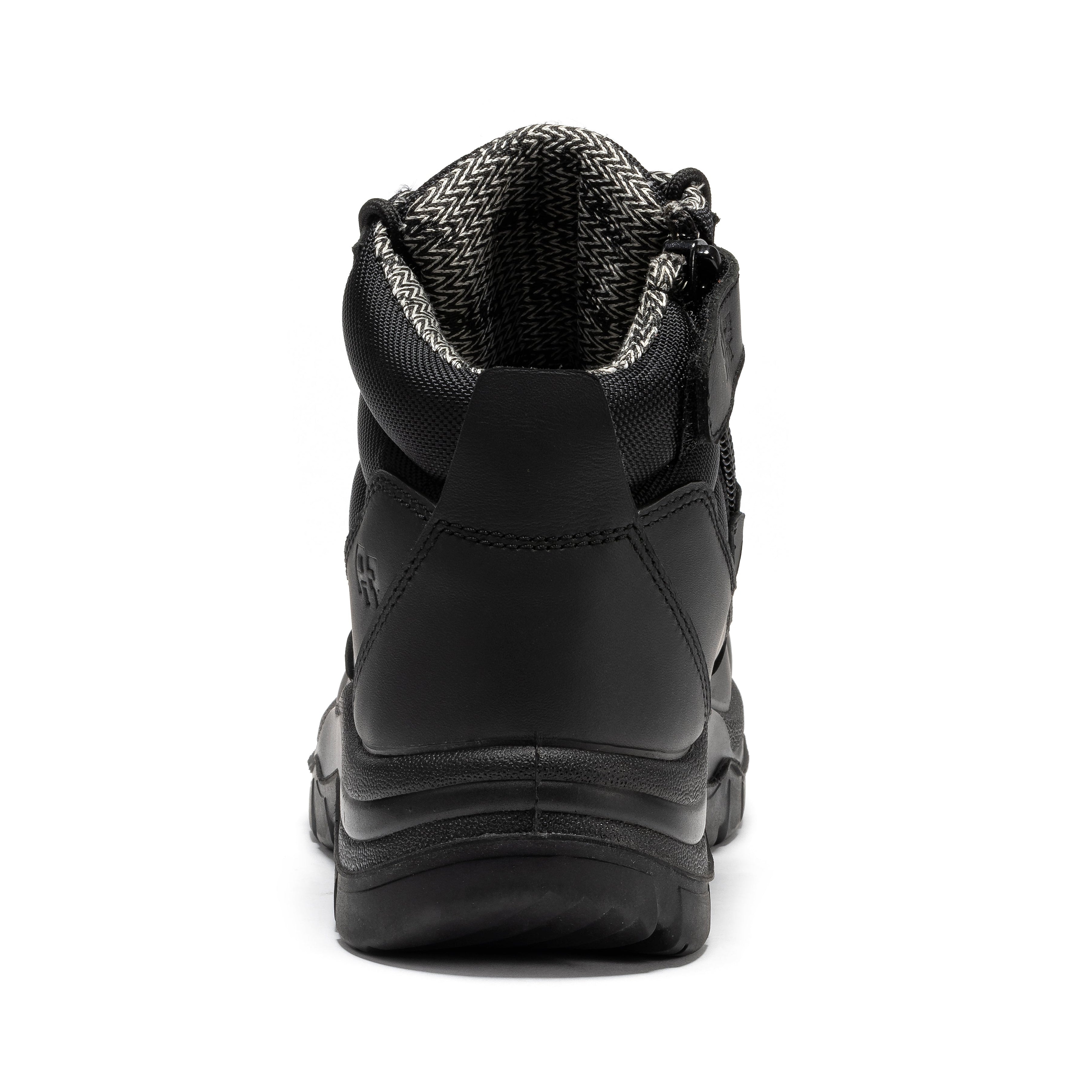 ROCKROOSTER Avalon Black 6 Inch Zip-sided Composite toe Leather Work Boots CP213BK - XTREME Airsoft Superstore