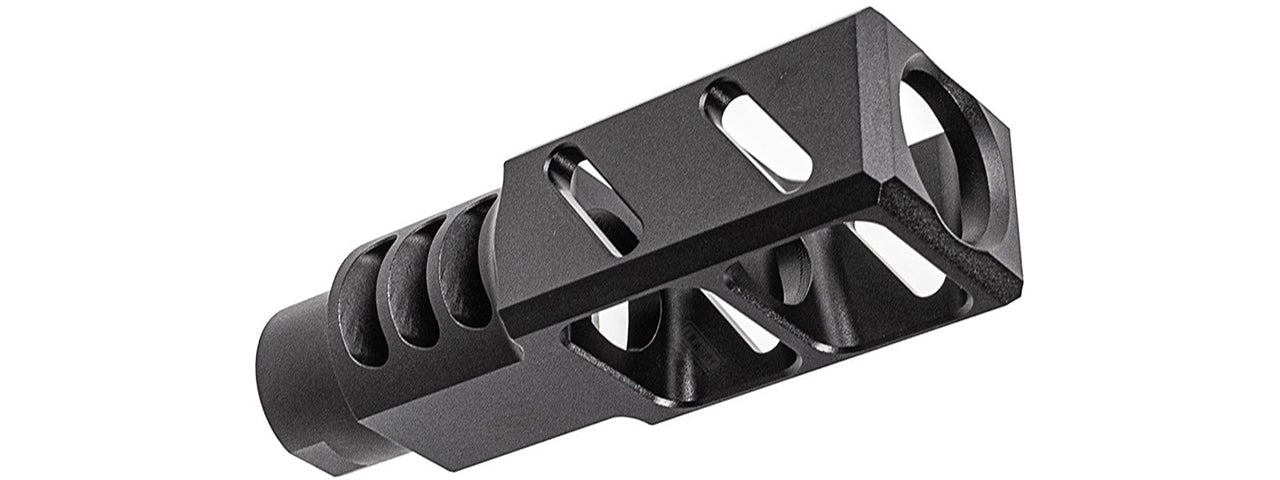 ITP SAIGA-12 / AK Style Airsoft Compensator For M24 CW Adapter Type - (Black)