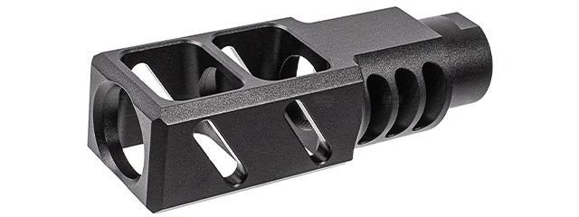 ITP SAIGA-12 / AK Style Airsoft Compensator For M24 CW Adapter Type - (Black)