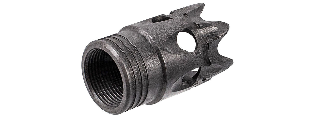 ITP SAIGA-12 / AK Style Airsoft Muzzle Break For M24 CW Adapter Type - (Black)