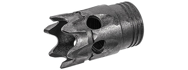 ITP SAIGA-12 / AK Style Airsoft Muzzle Break For M24 CW Adapter Type - (Black)