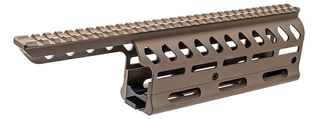 ITP M-LOK CNC Aluminum Handguard Rail For Marui TM SAIGA-12 GBB Series - (FDE)