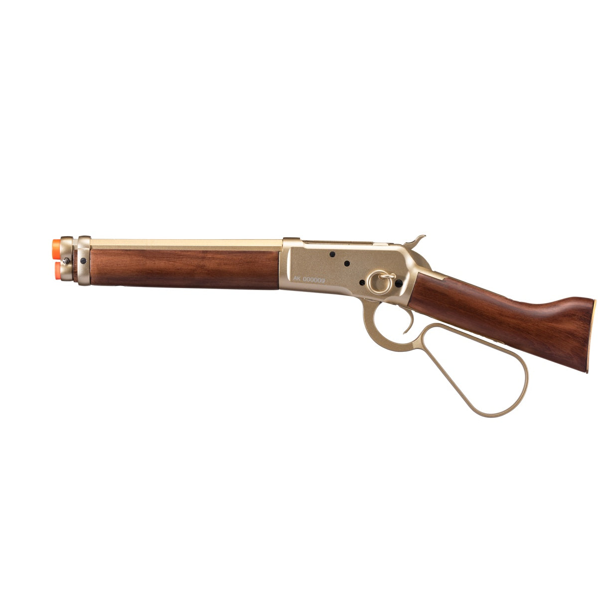 Atlas Custom Works M1873 "Mares Leg" Lever Action Airsoft Green Gas Rifle (Color: Gold)