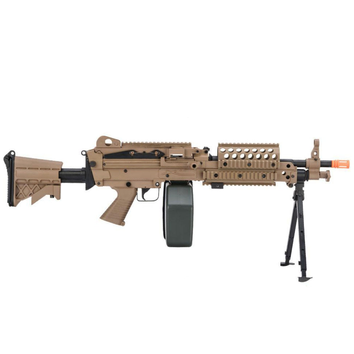 Atlas Custom Works MK46 M249 Saw Light Machine Gun w/ Polymer Receiver (Color: Black)