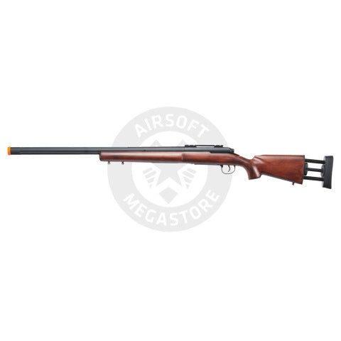 A&K SOCOM Type M24 Bolt Action Rifle Airsoft Sniper Rifle w/ Adjustable Stock - (Wood)