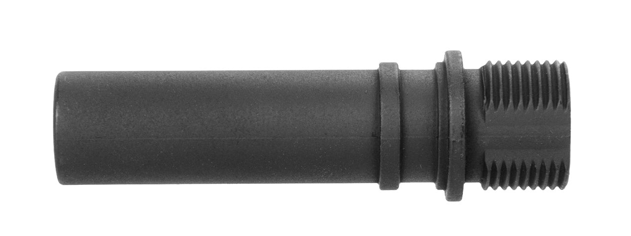 JG AIRSOFT METAL FLASH HIDER REPLACEMENT FOR R2 SCORPION AEG - BLACK