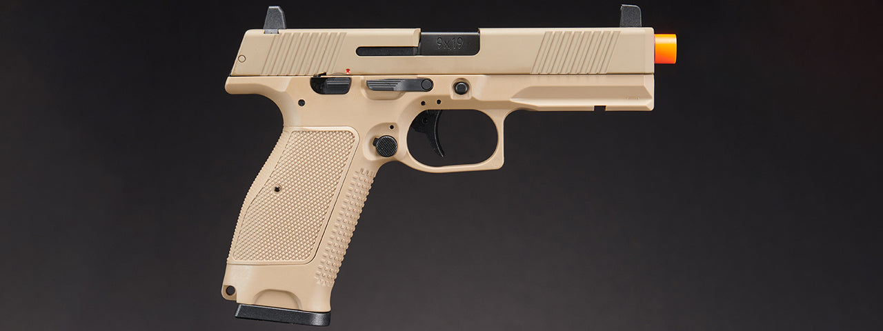 Kizuna Works MKW Full Sized Gas Blowback Airsoft Pistol - (Metal/Cerakote FDE)